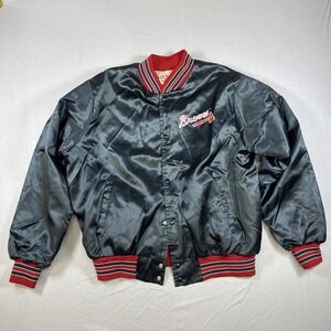 Atlanta Braves MLB Baseball Locker Line Vintage Jacket 1991 Size Extra Large XL